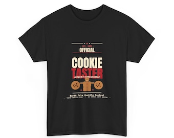 Offizielles Kekstester-T-Shirt | Lustiges Weihnachtsshirt | Qualitätskontrolle vom Nordpol | Retro-Vintage-Weihnachtsgeschenk