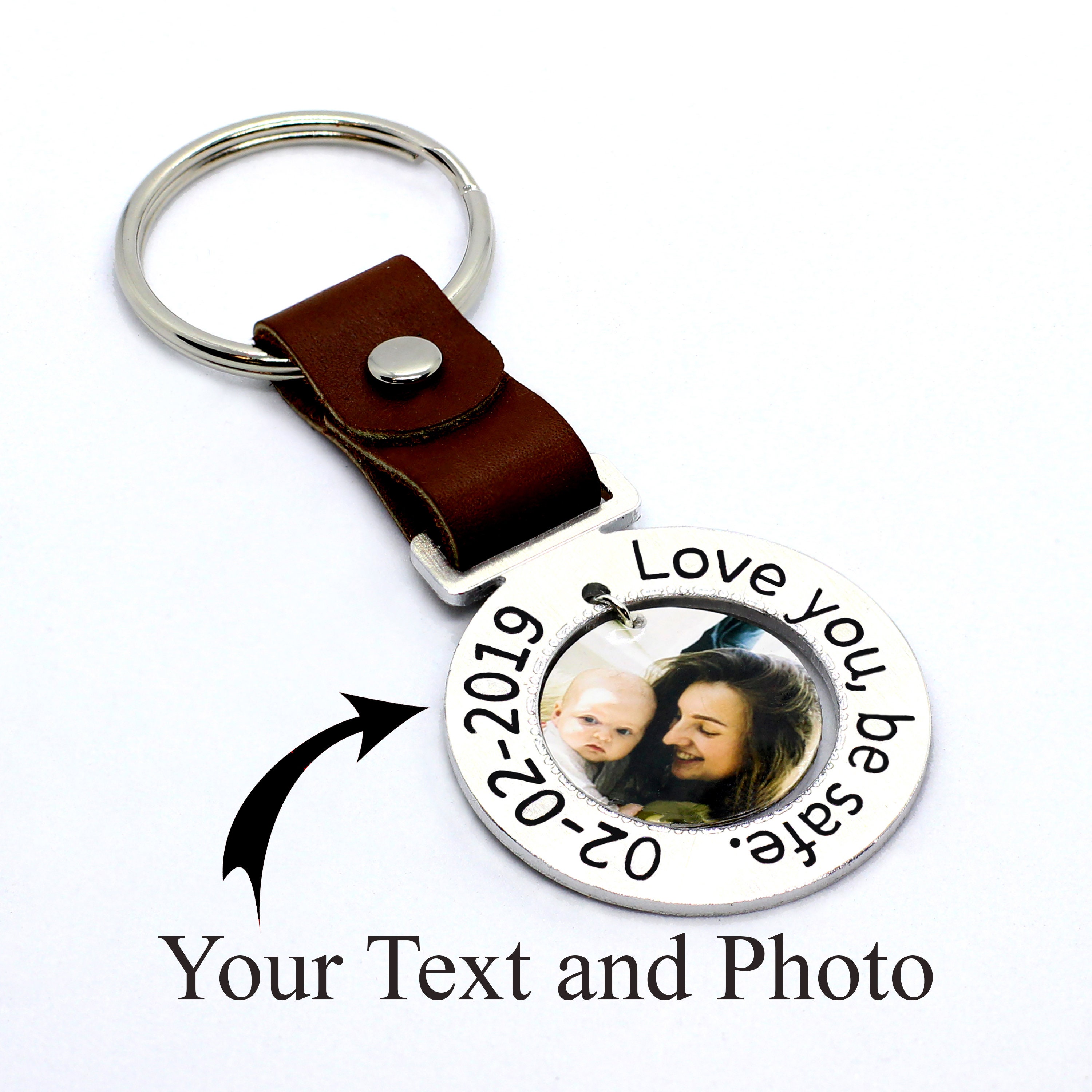 Custom and personalized photo keychain picture keychain for Etsy