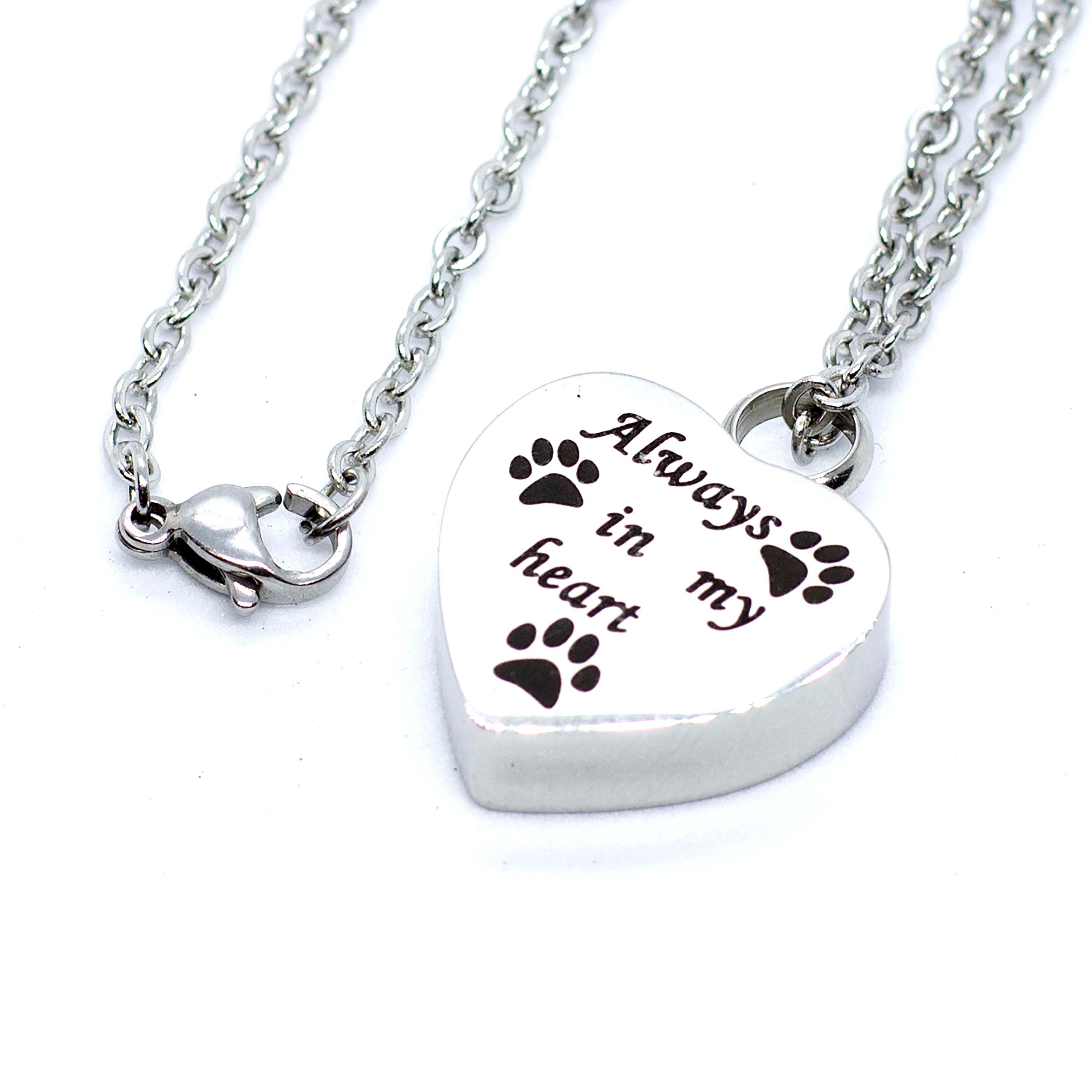 Personalized pet urn heart Keychain. Pet heart urn. Paw dog Etsy