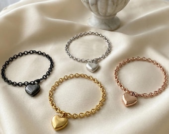 Personalized Heart Urn Bracelet, Stainless Steel Cremation Ashes Jewelry