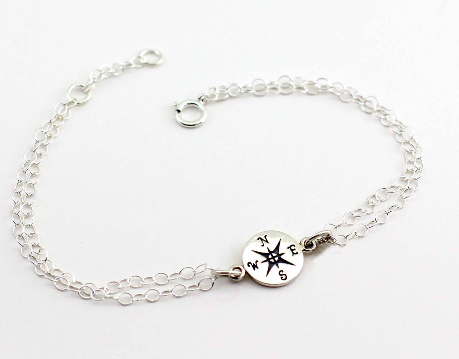 Compass Bracelet. Personalized Compass Bracelet Best Friends Etsy