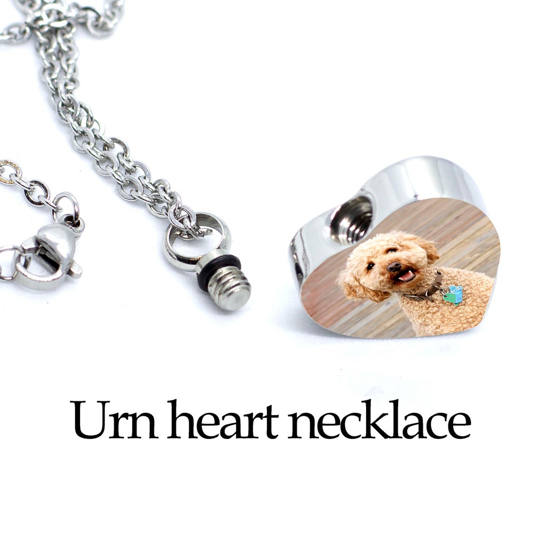 Personalized Pet Urn Heart Keychain. Pet Heart Urn. Paw Dog Etsy New Zealand