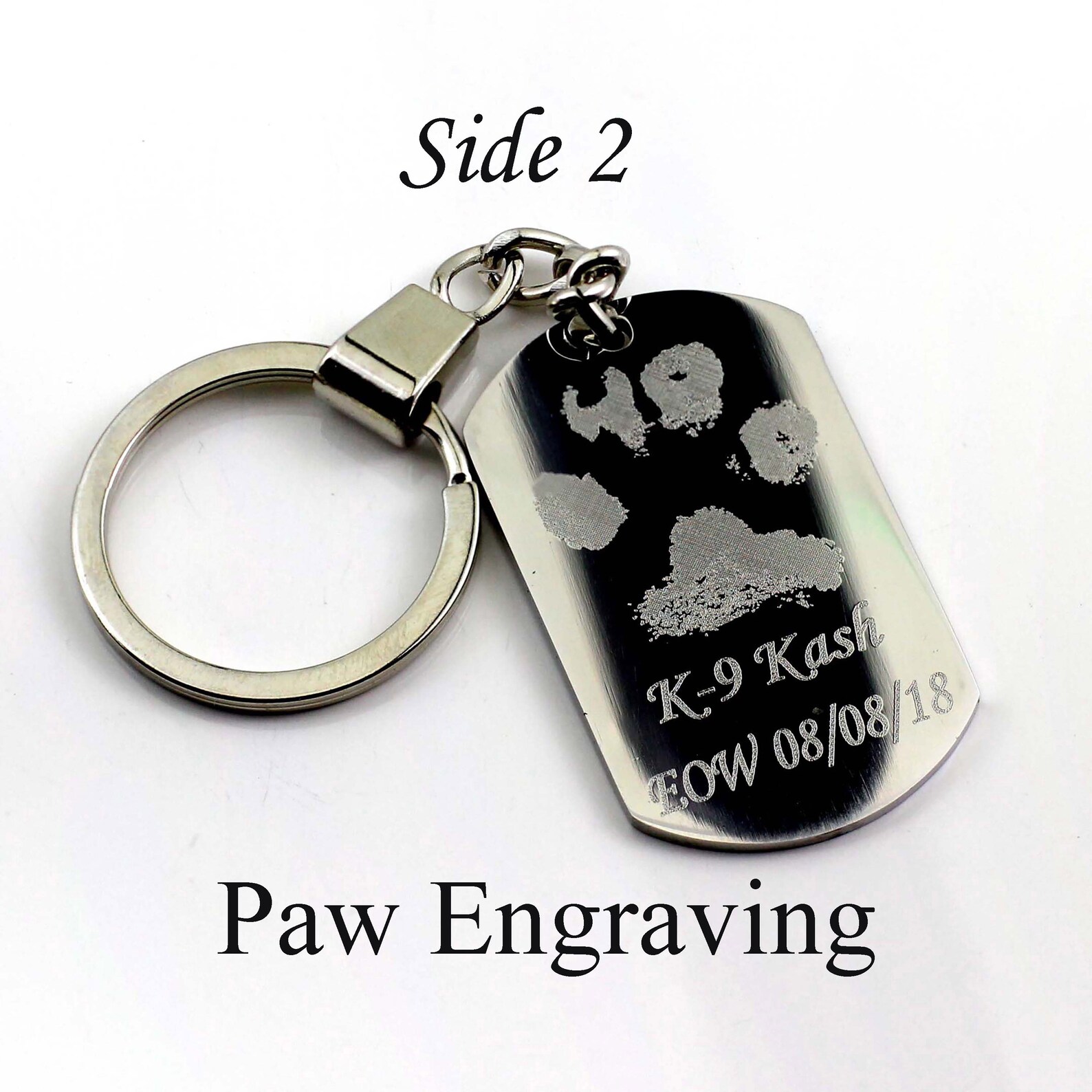 Personalized Pet Dog Tag Keychain Paw Dog Tag Keychain. Pet Etsy UK