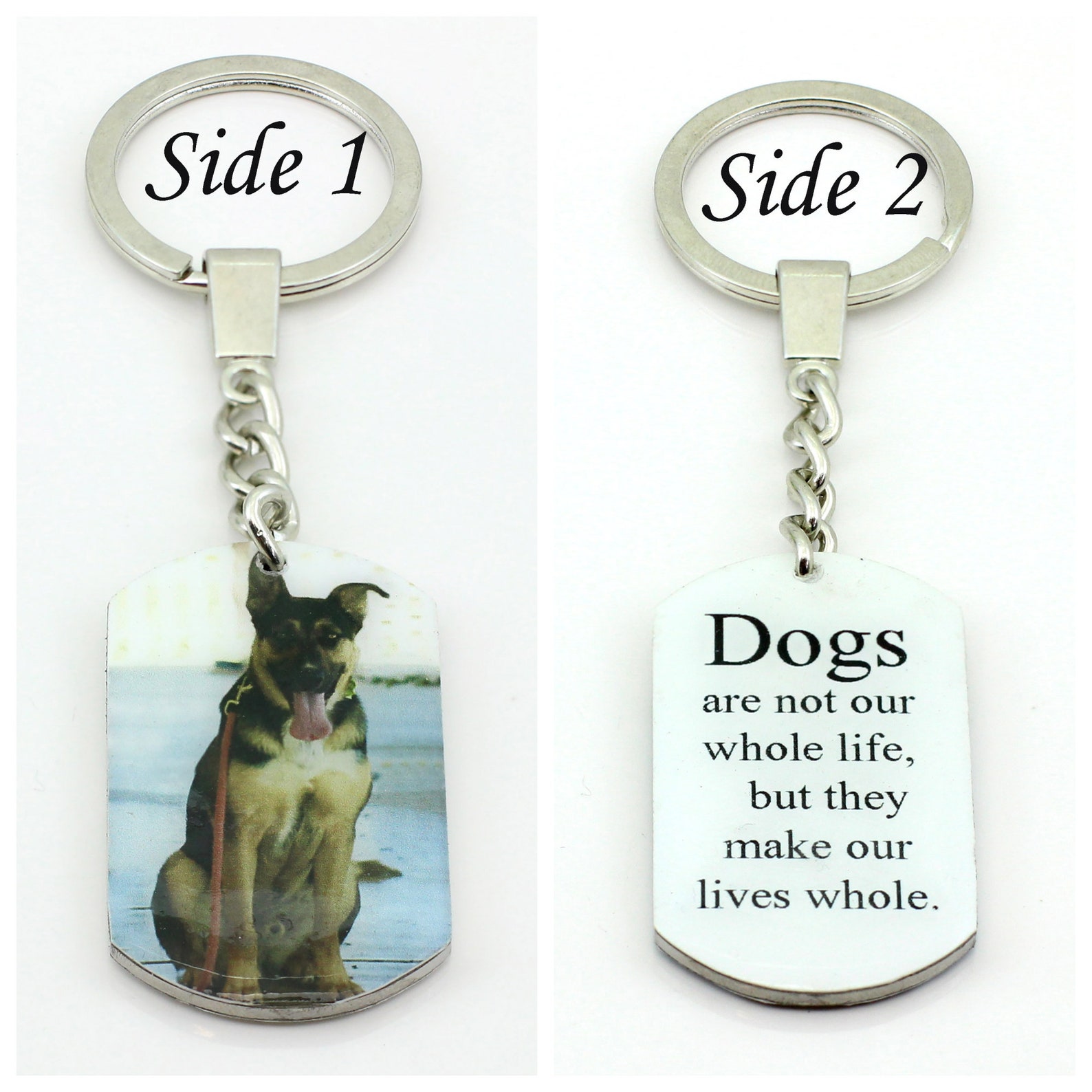 Personalized Pet Dog Tag Keychain Paw Dog Tag Keychain. Pet Etsy UK