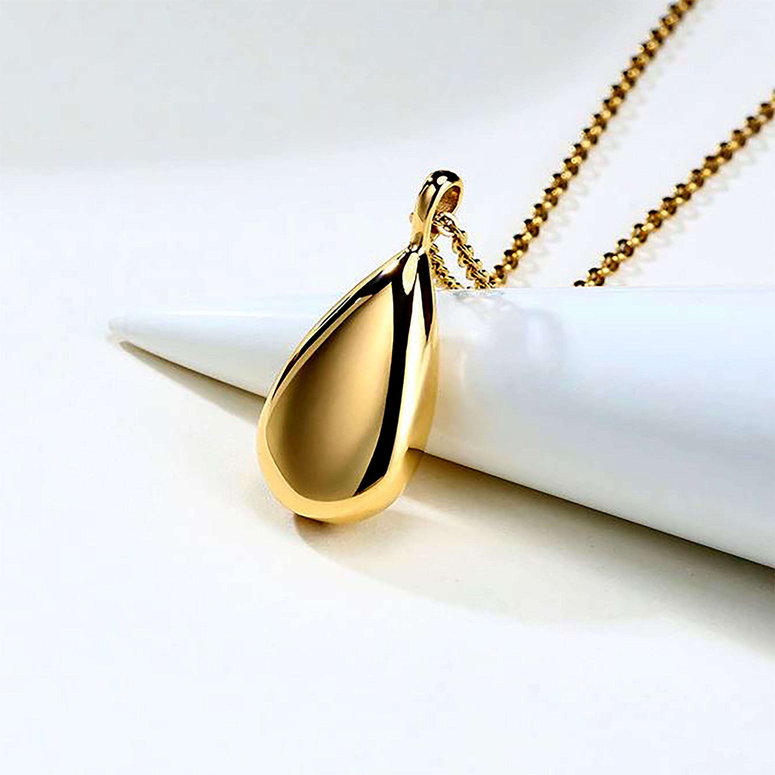 Personalized urn necklace. Teardrop urn necklace. Tear drop Etsy