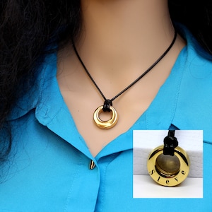 Personalized urn necklace. Urn necklace. Ash urn necklace. Eternity Circle of Life, Pet Urn necklace. Cremation jewelry,fingerprint necklace