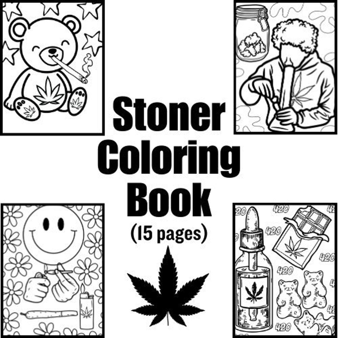 Ode to Weed: Music You Can Color: A Stoner Coloring Book For Adults