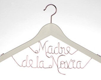 Percha personalizada Madre de la Novia, Padre, etc