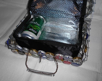 Bottle cap case with cooler inside