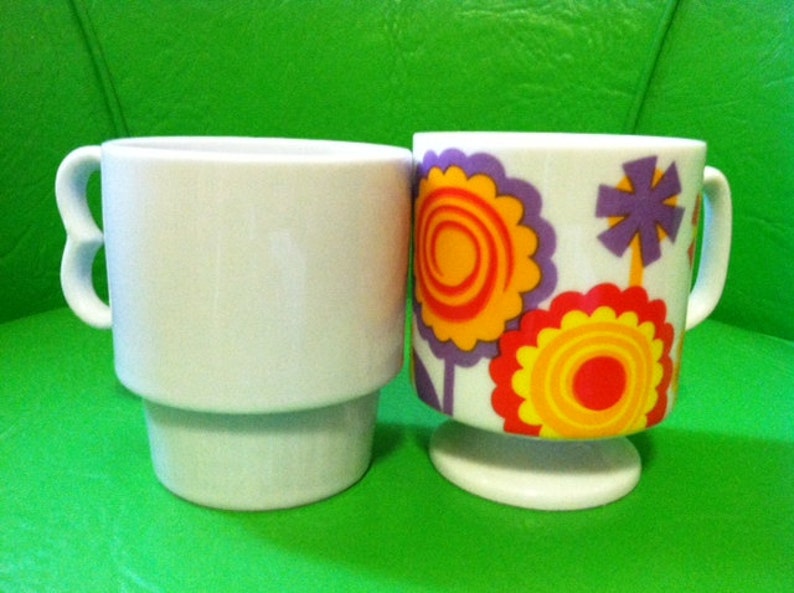 Super Flower Power Stackable Cups Etsy