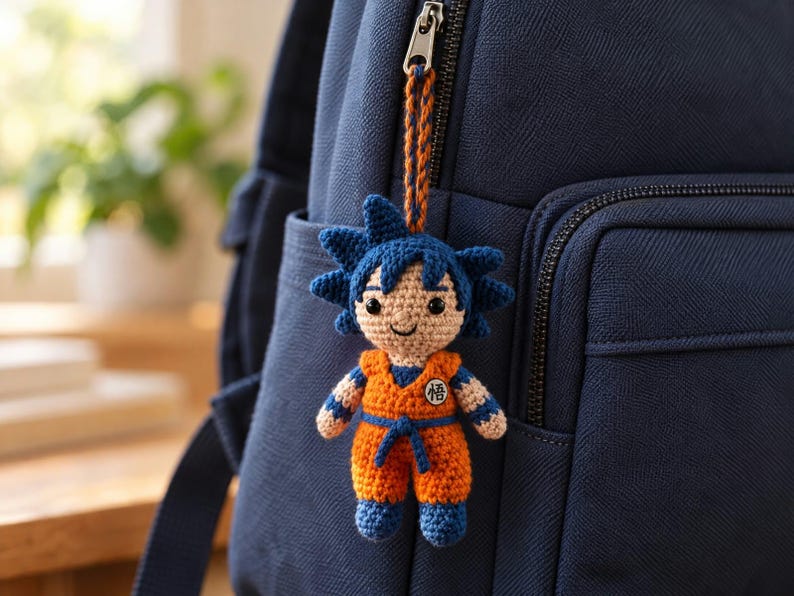 Goku Pattern Goku Amigurumi Crochet Doll Pattern, Dragon Ball Inspired, Car Ornament ...