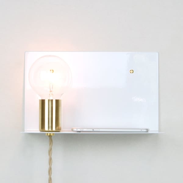 Wall Sconce Shelf Etsy