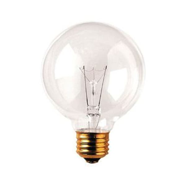 G25 Globe Light Bulb - Clear (Medium Base)