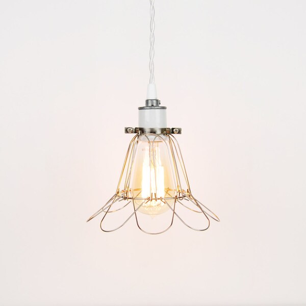 Cage Pendant Light Etsy