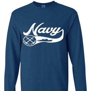 US Navy Gifts Long Sleeve Shirt Mens Graphic Tees