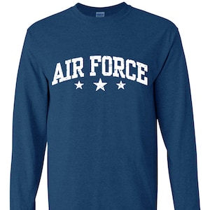 Air Force Shirt Long Sleeve Mens Graphic Tees