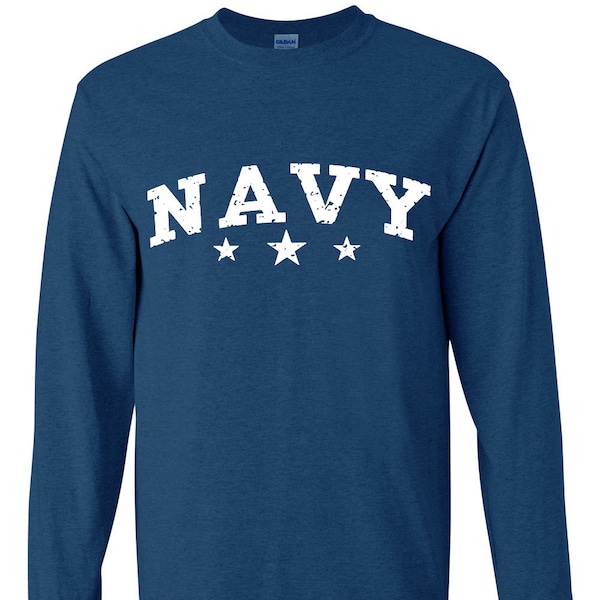 US Navy Shirt Long Sleeve Mens Gifts Graphic Tees