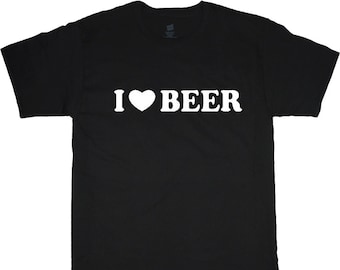 Camisas grandes y altas Hombres Me encanta la cerveza