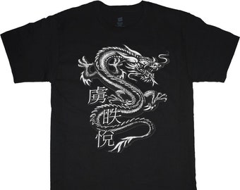 Camisas grandes y altas Hombres Camisetas gráficas Dragón
