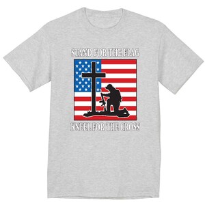 American Flag Christian Military Pride T-shirt
