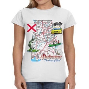 T-shirt pour femmes de l'Alabama