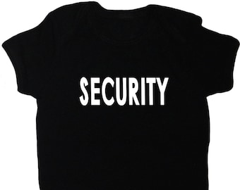 Security baby shirt for infant bodysuit romper one piece tee