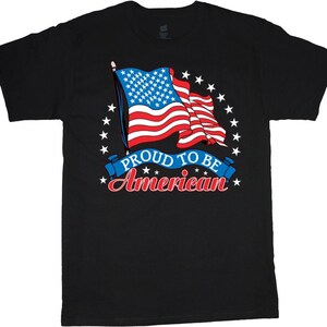 Big and Tall Shirts Men Proud American Flag