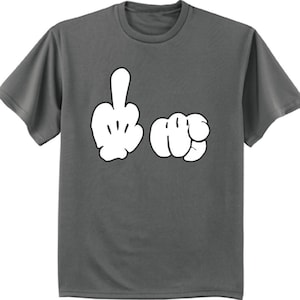 Big and Tall Shirts Men Funny Rude Middle Finger