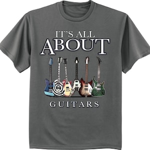 Guitar T-shirt Guitarist Gift Musician Mens Graphic Tee