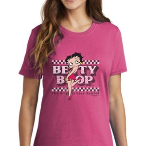 Betty Boop Women&#39;s T-shirts Ladies Licensed Character Tees Cute