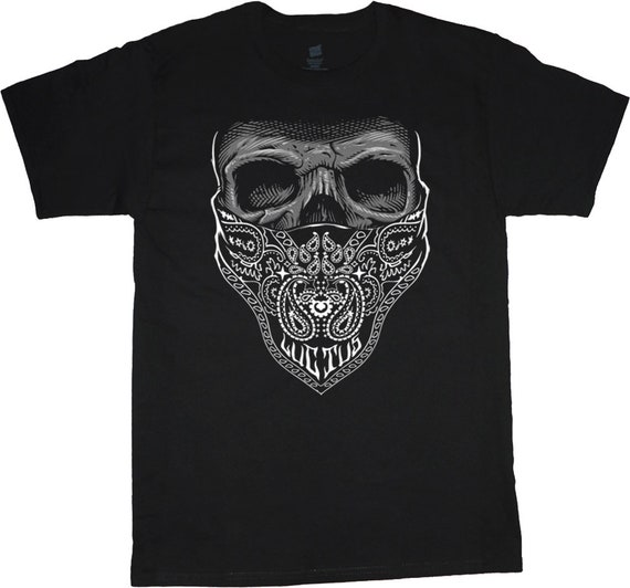 Bandana Gangster Skull T-shirt Graphic 