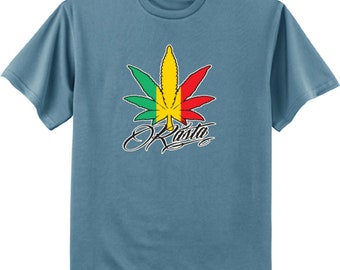 Grafik T-Shirt Rasta Topf Blatt Stoner Geschenke T-shirt Herren