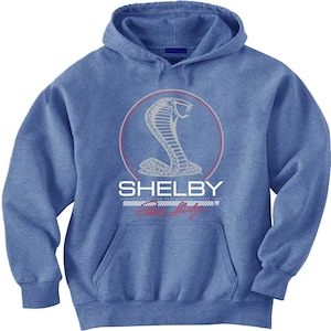 Ford Shelby Cobra Hoodie Jumper Hooded Sweatshirt Graphic Design Apparel Car Lover Gift for Him Fathers Day Proud Ford Shelby Owner Gift