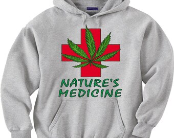 Sudadera de sudadera de marihuana médica sudadera con capucha
