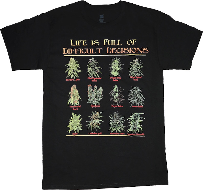 Weed Strains Pothead Stoner Gifts for Men 420 Tee 