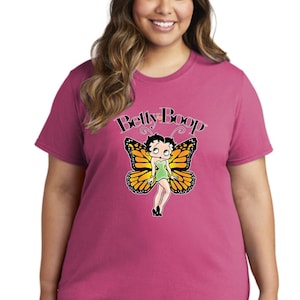 Betty Boop Women&#39;s T-shirts Ladies Licensed Character Tees Cute