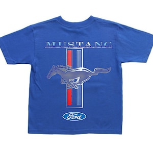 Kids ford mustang shirt for boys tee ford decal youth size