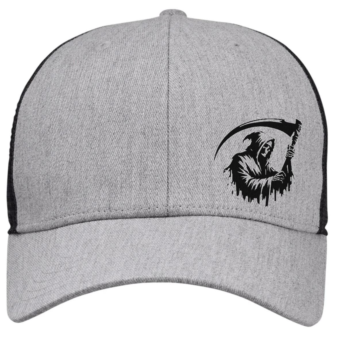 Mens Snapback Hats Grim Reaper Skull Cap Baseball Hats Men - Etsy
