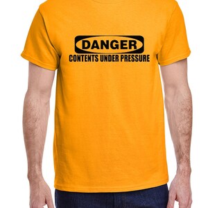 Danger Funny Rude T-shirt Mens Graphic Tee