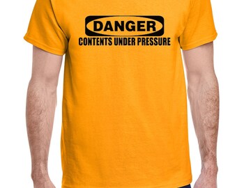 Camiseta Danger Funny Rude Camiseta gráfica para hombre