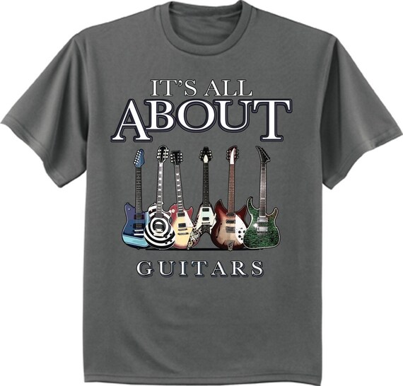 T-shirt Homme « May Start Talking About Guitars » – Coton, Coupe Loose, Marque Gildan