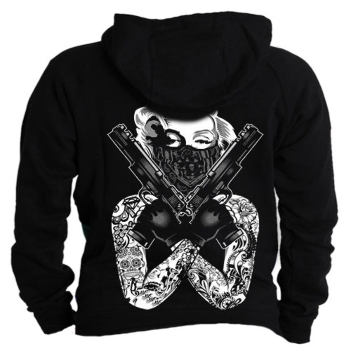 marilyn monroe skull hoodie