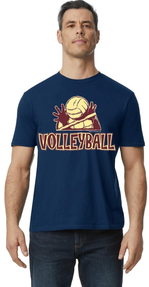 Buy Volleyball T-shirt Graphic Design Logo Sport Lover Couch Beach