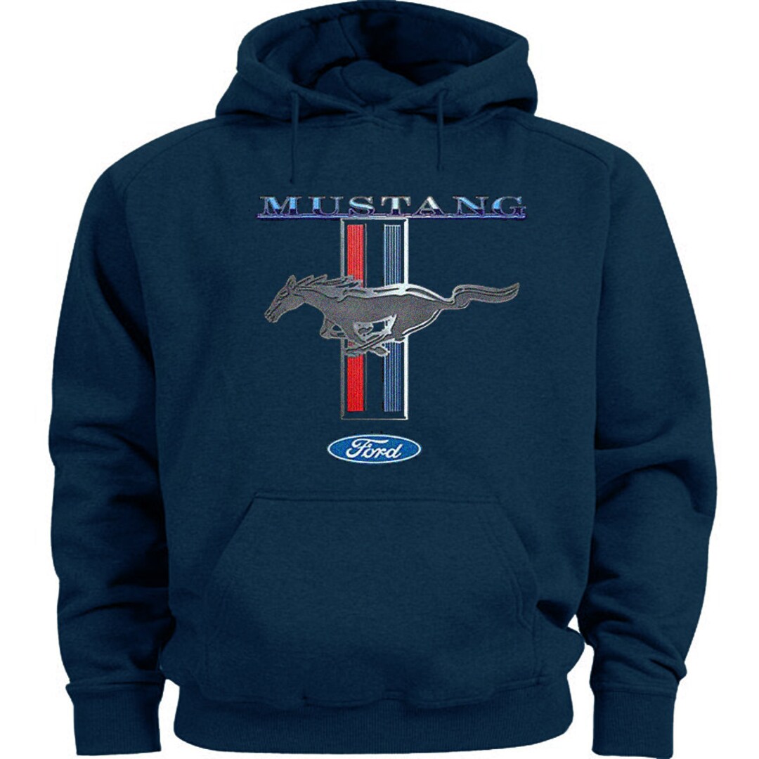 【Anyone more】Chetty Fur Suede Mustang Jumper Ford Hoodie, Officially Licensed, American Muscle Mustang