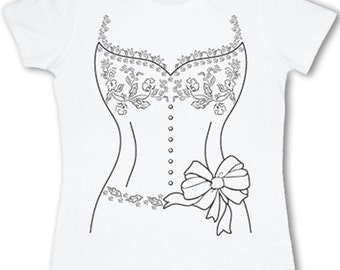 Ladies wedding dress T-shirt