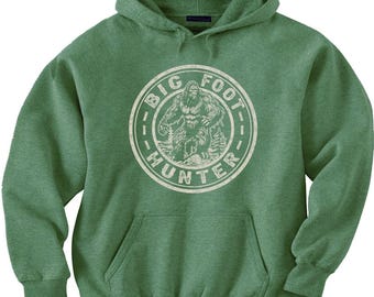 Big Foot Hunter Funny Sasquatch Graphic Design Hoodie Hooded Sweatshirt Big Foot  Graphic Design Sweatshirt Funny Cool Gift