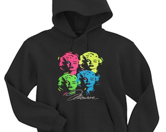 Adult Hoodie / Neon Marilyn Monroe