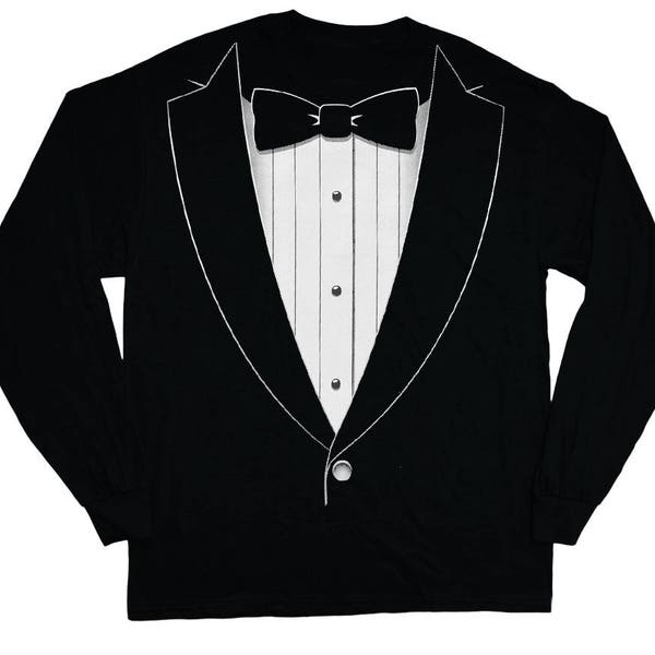 Tuxedo Shirt Long Sleeve Tee