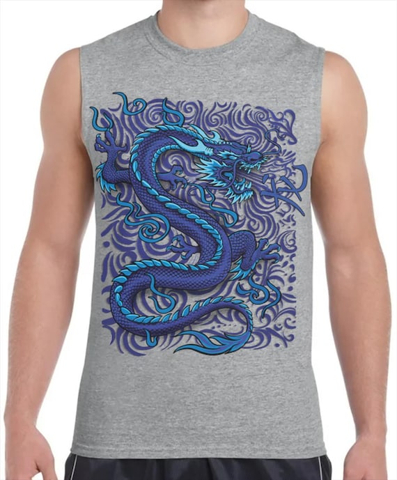 ドラゴンシャツ、ブルードラゴンTシャツ、ブルードラゴン 