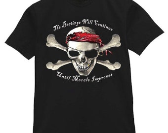 Mens T-shirt / The Beatings will Continue until Morale Improves
